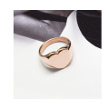 Shangjie OEM anillos Women Stainless Steel Men Rings 18k Gold Plated Rings Non-allergic Plain Heart Rings